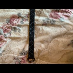 Black and gray belt